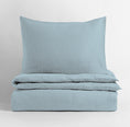 Afbeelding laden in Galerijviewer, Mousseline Quilt Cover Set Lightsteel Blue