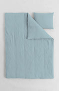 Afbeelding laden in Galerijviewer, Mousseline Quilt Cover Set Lightsteel Blue