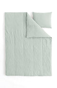 Afbeelding laden in Galerijviewer, Mousseline Quilt Cover Set Green