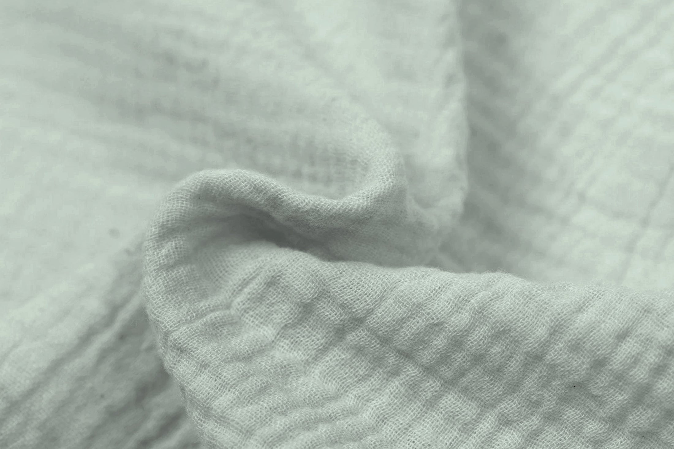 Mousseline Quilt Cover Set Green
