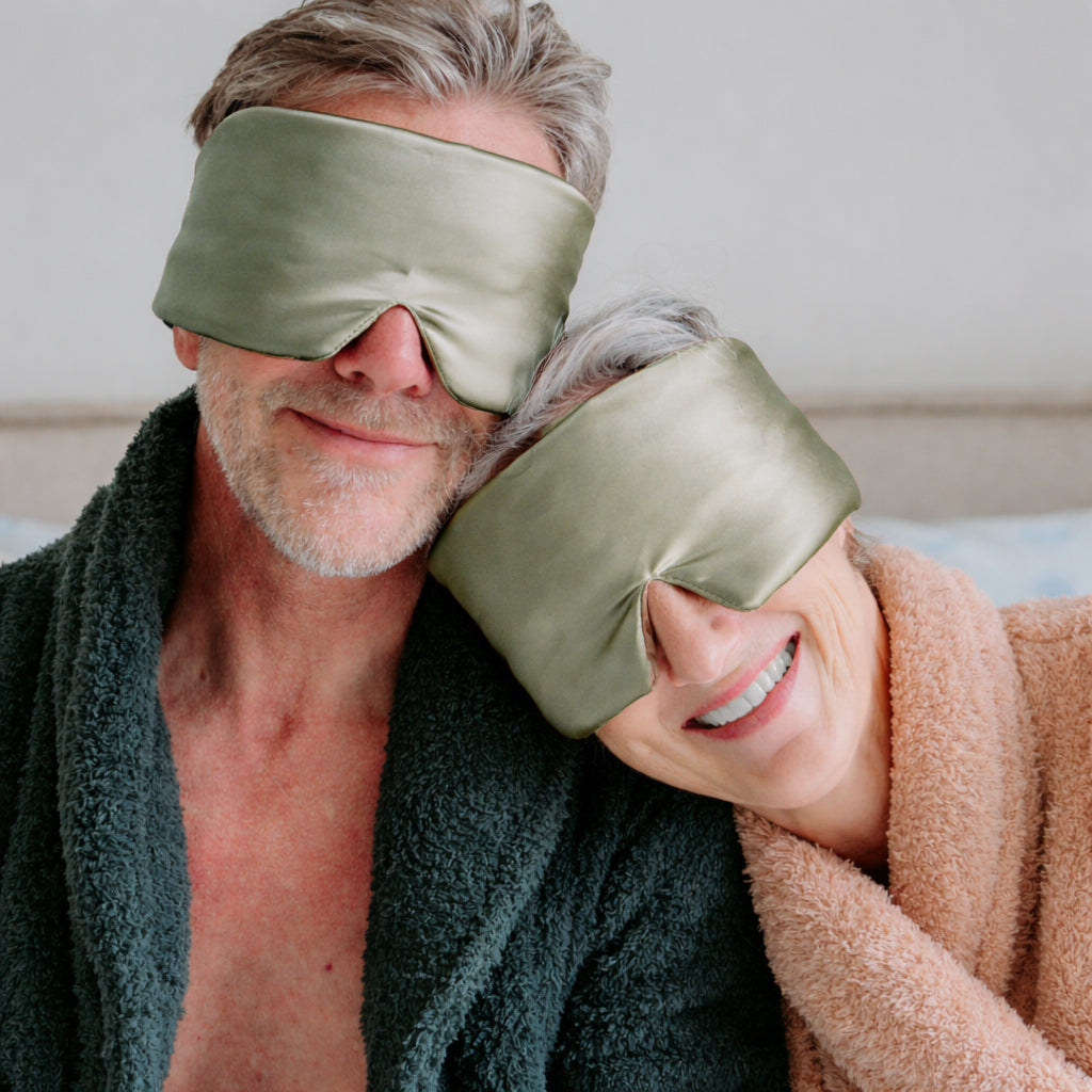 Silky slaapmasker groen