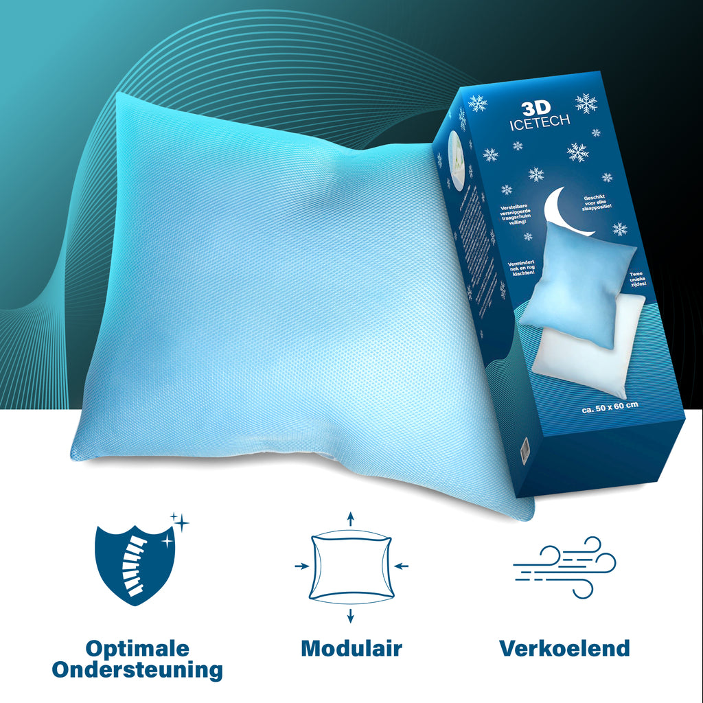 Kühlendes Eisgarn 3D-Kissen