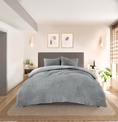 Load image into Gallery viewer, Teddy Quilt Cover Set Quiet Gray
