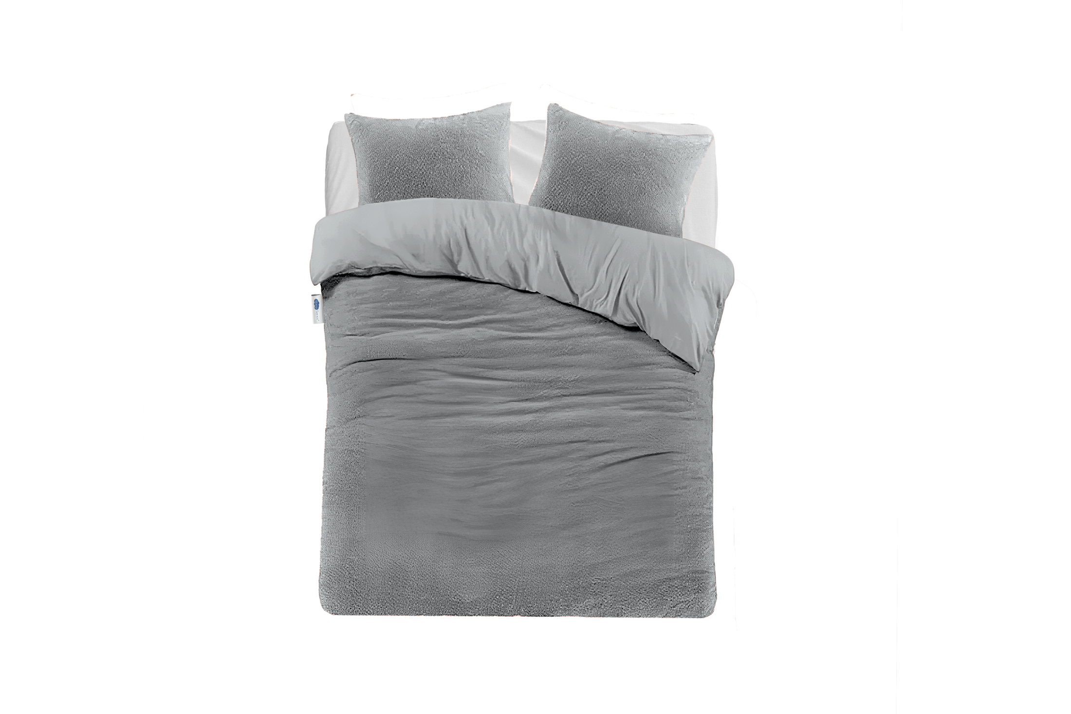 Teddy Quilt Cover Set Quiet Gray