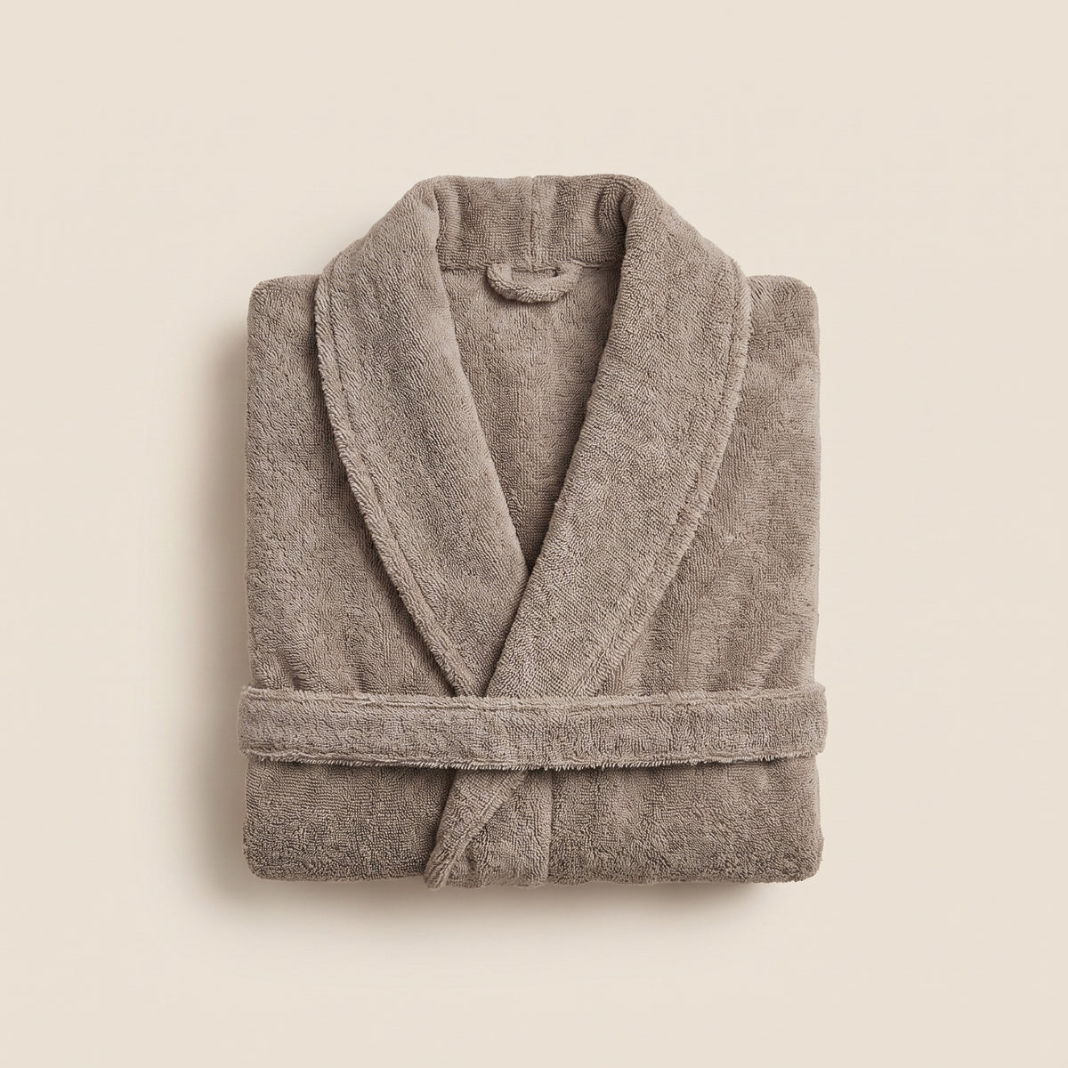 Katoenen badjas taupe