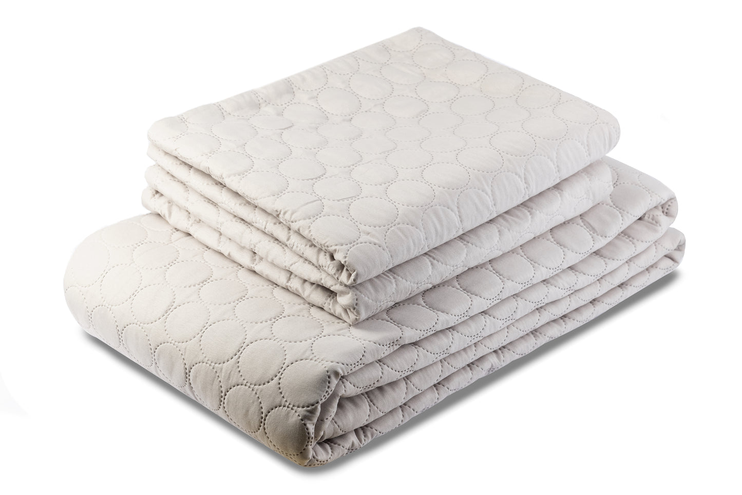 Tagesdecke Kreise - Beige