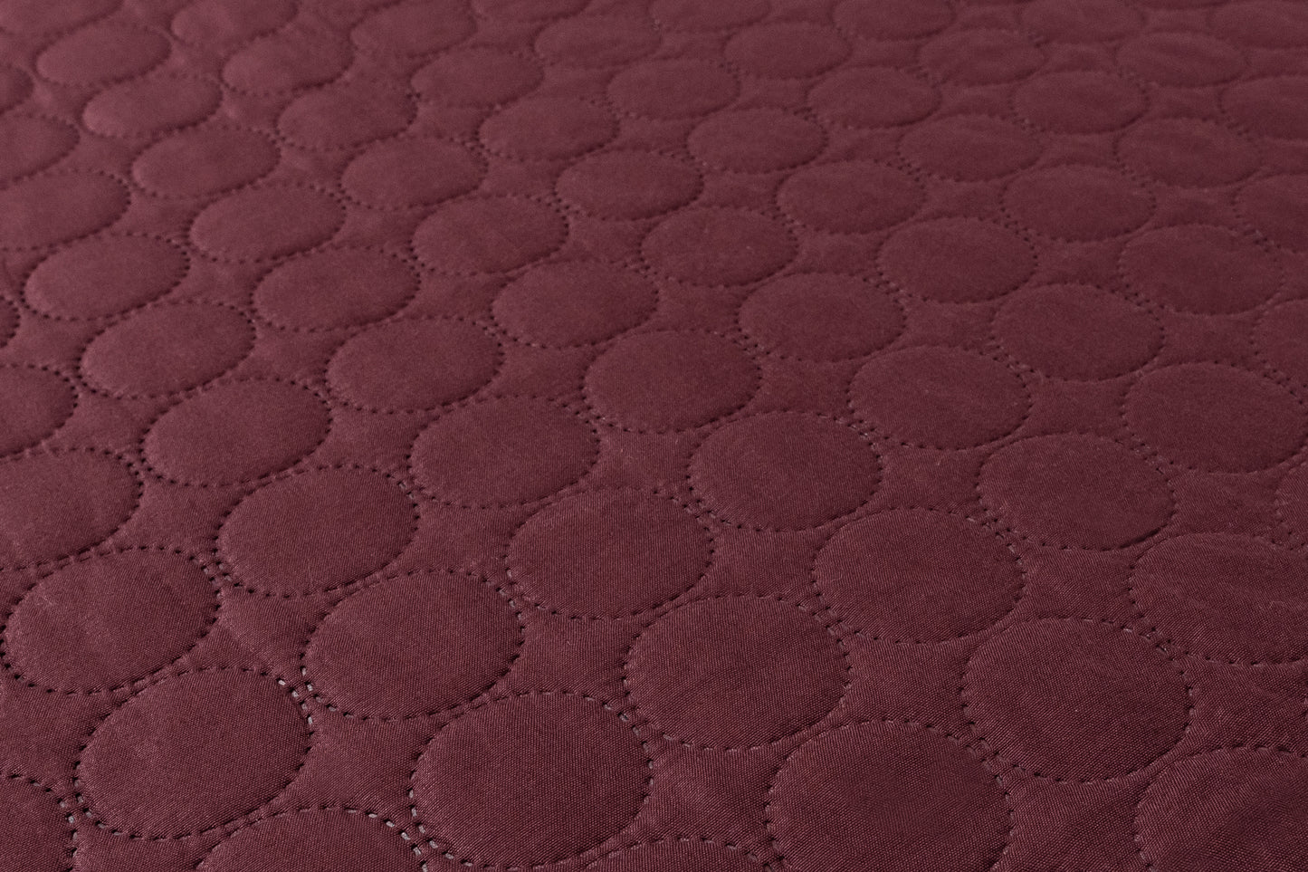 Tagesdecke Kreise – Dunkelrot
