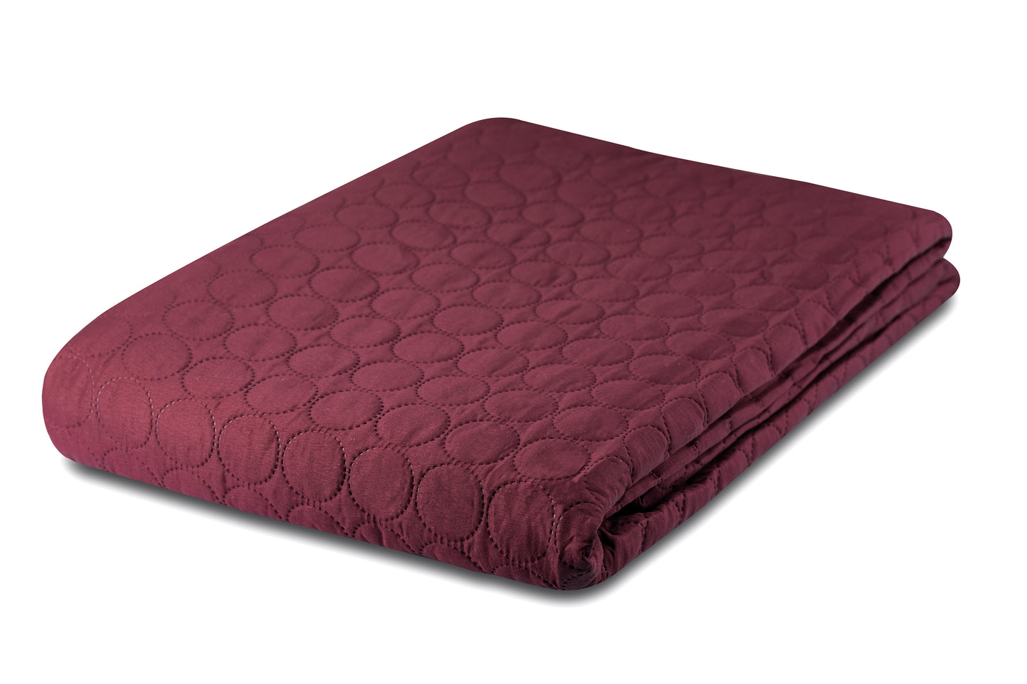 Tagesdecke Kreise – Dunkelrot