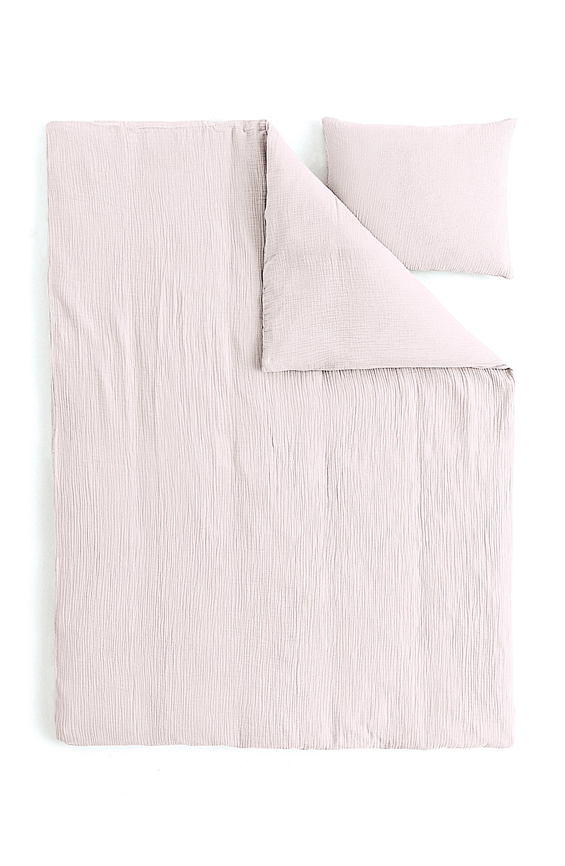 Mousseline Quilt Cover Set Old Pink