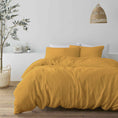 Afbeelding laden in Galerijviewer, Mousseline Quilt Cover Set Warmish Yellow
