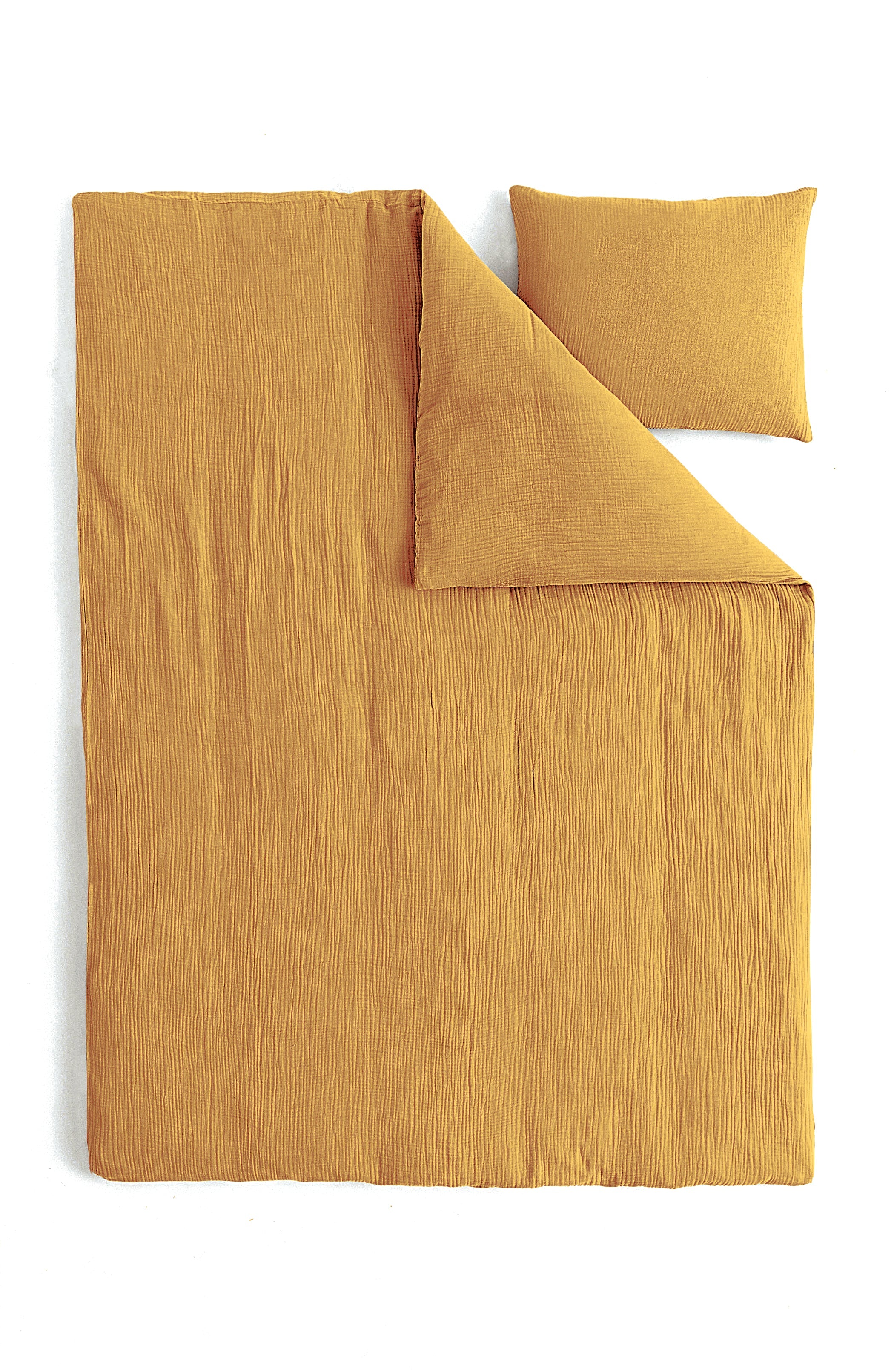 Mousseline Quilt Cover Set Warmish Yellow