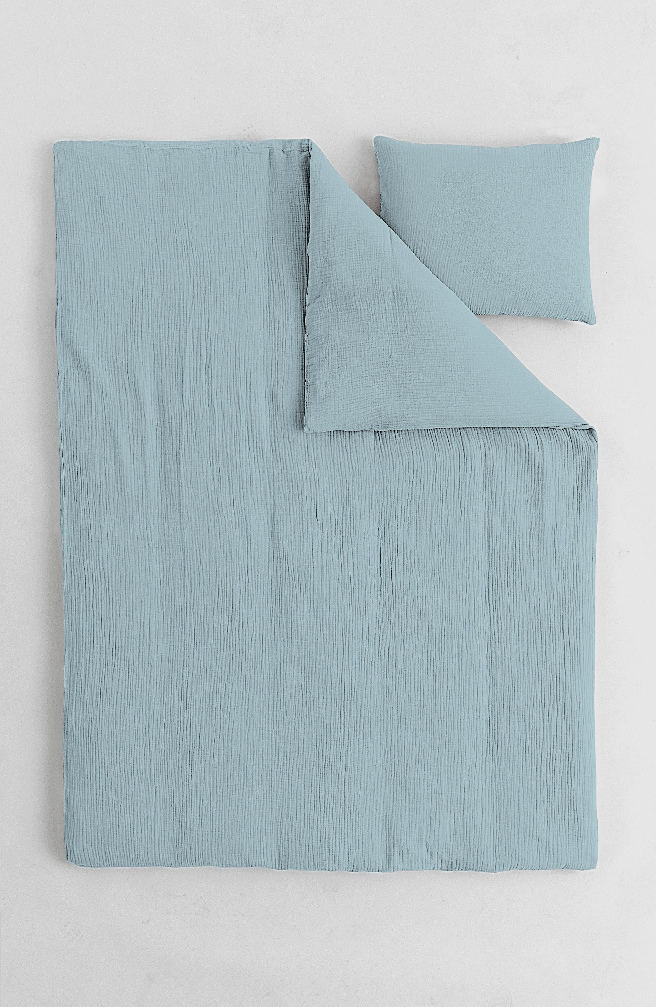 Mousseline Quilt Cover Set Lightsteel Blue