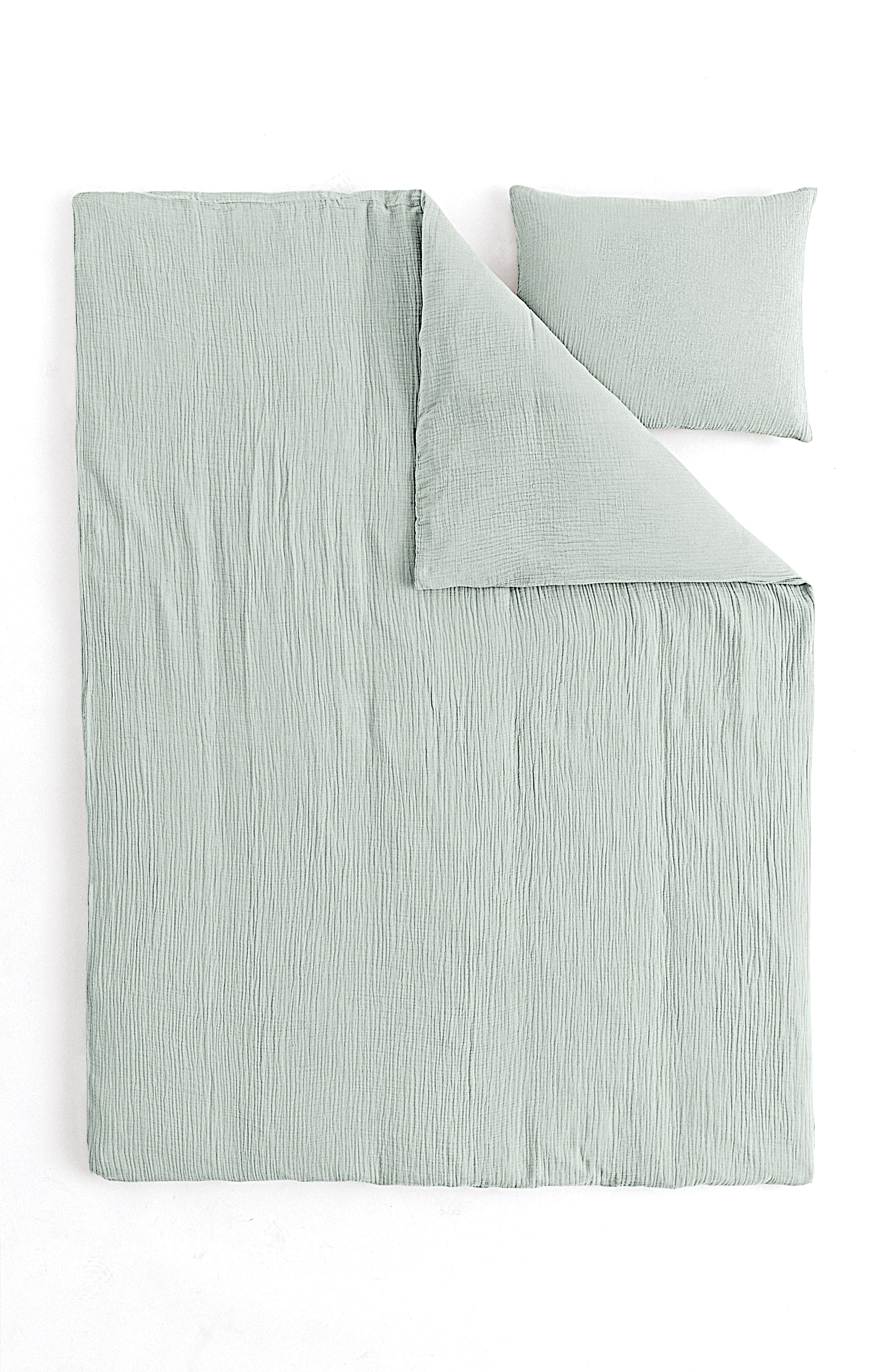 Mousseline Quilt Cover Set Green