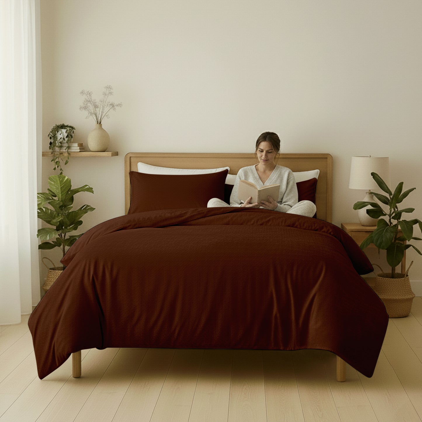 Quilt Cover Set - Velvet Coral