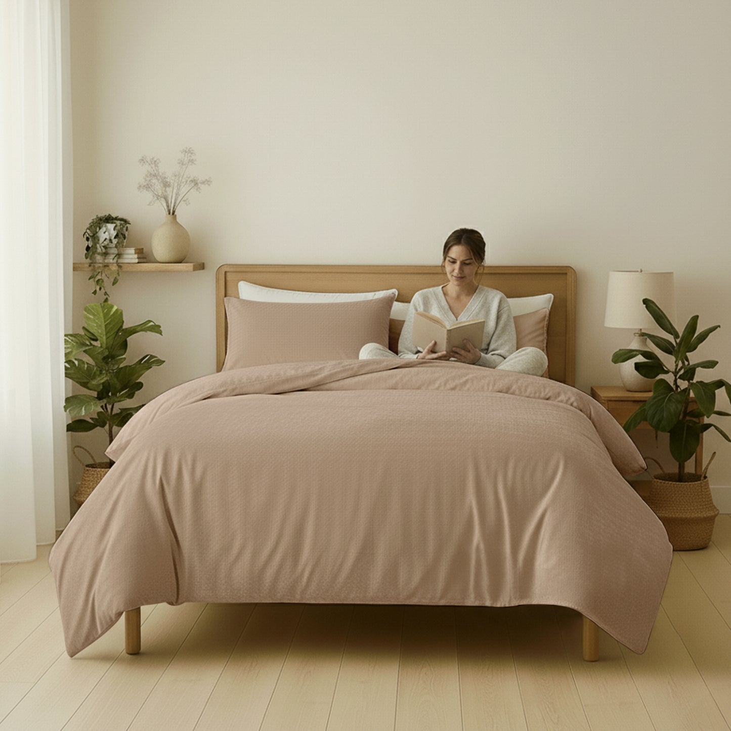 Quilt Cover Set - Velvet Coral