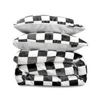 Chess Fleece Duvet Cover Set
