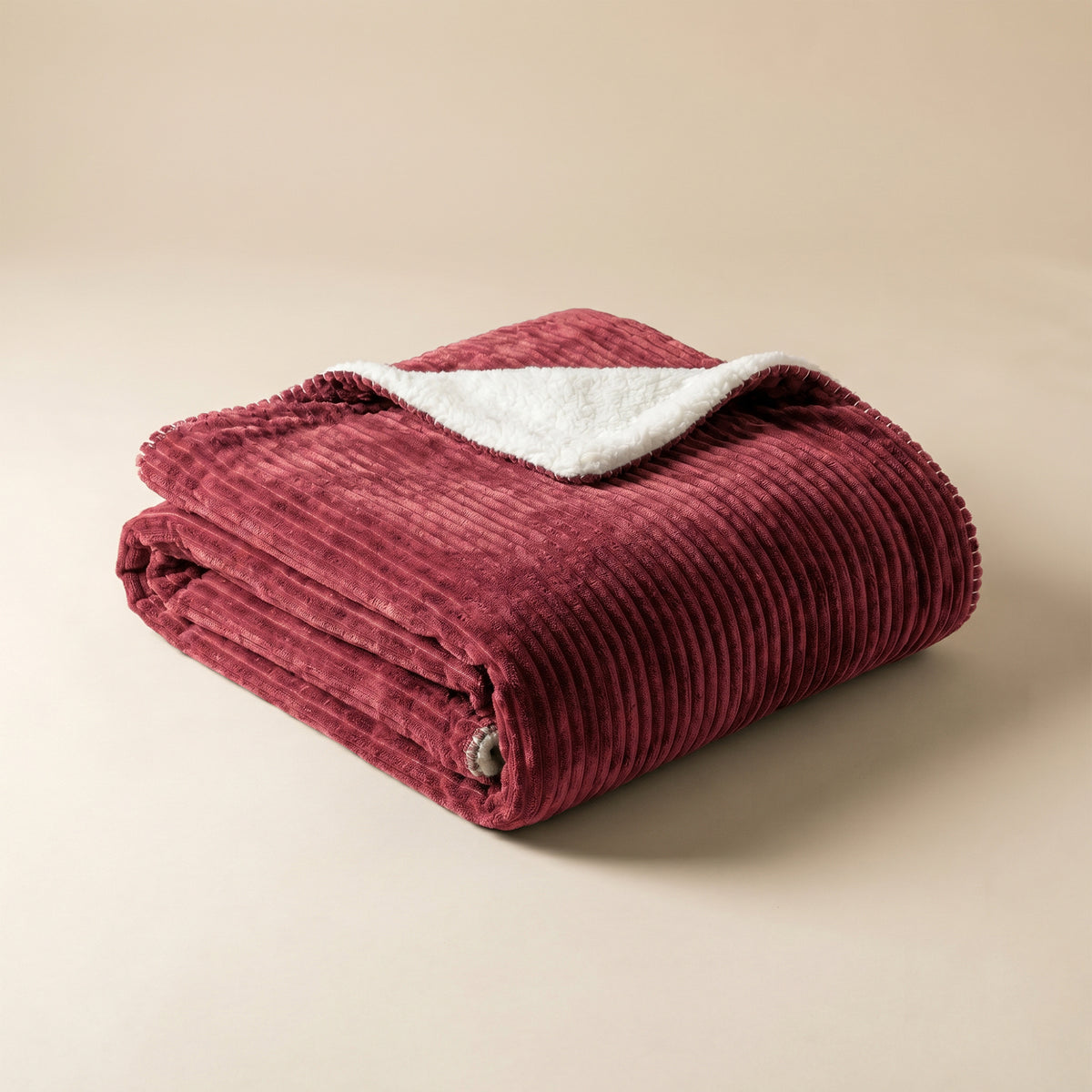 XL Plaid Corduroy Rib Bordeaux