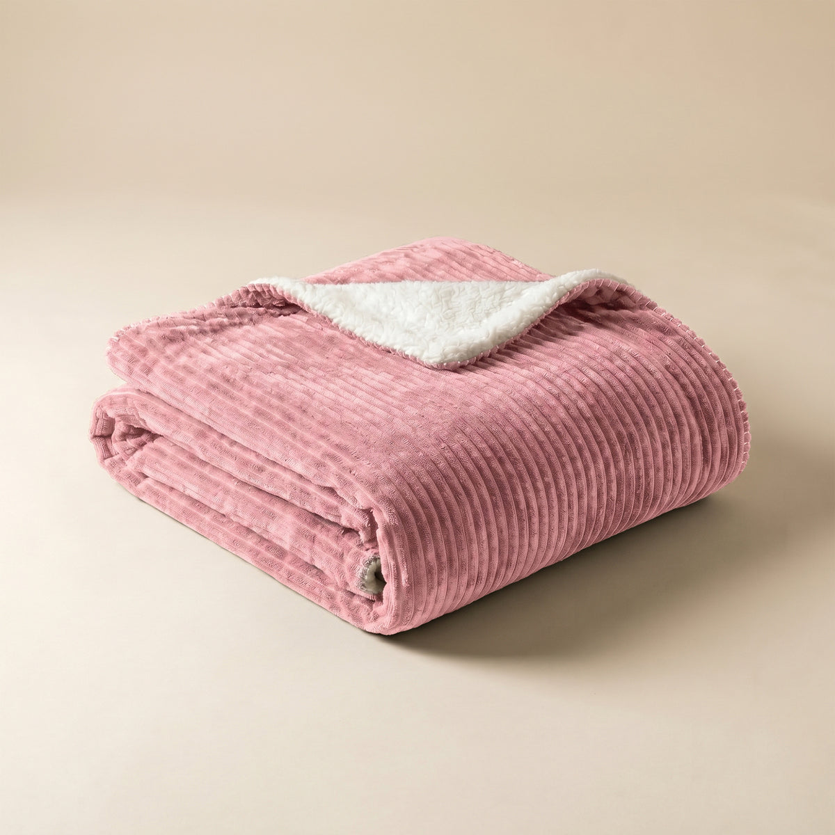 XL Plaid Corduroy Rib Roze