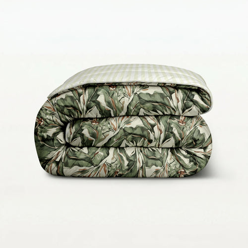 Eazzzy Print Dekbed Floral Green