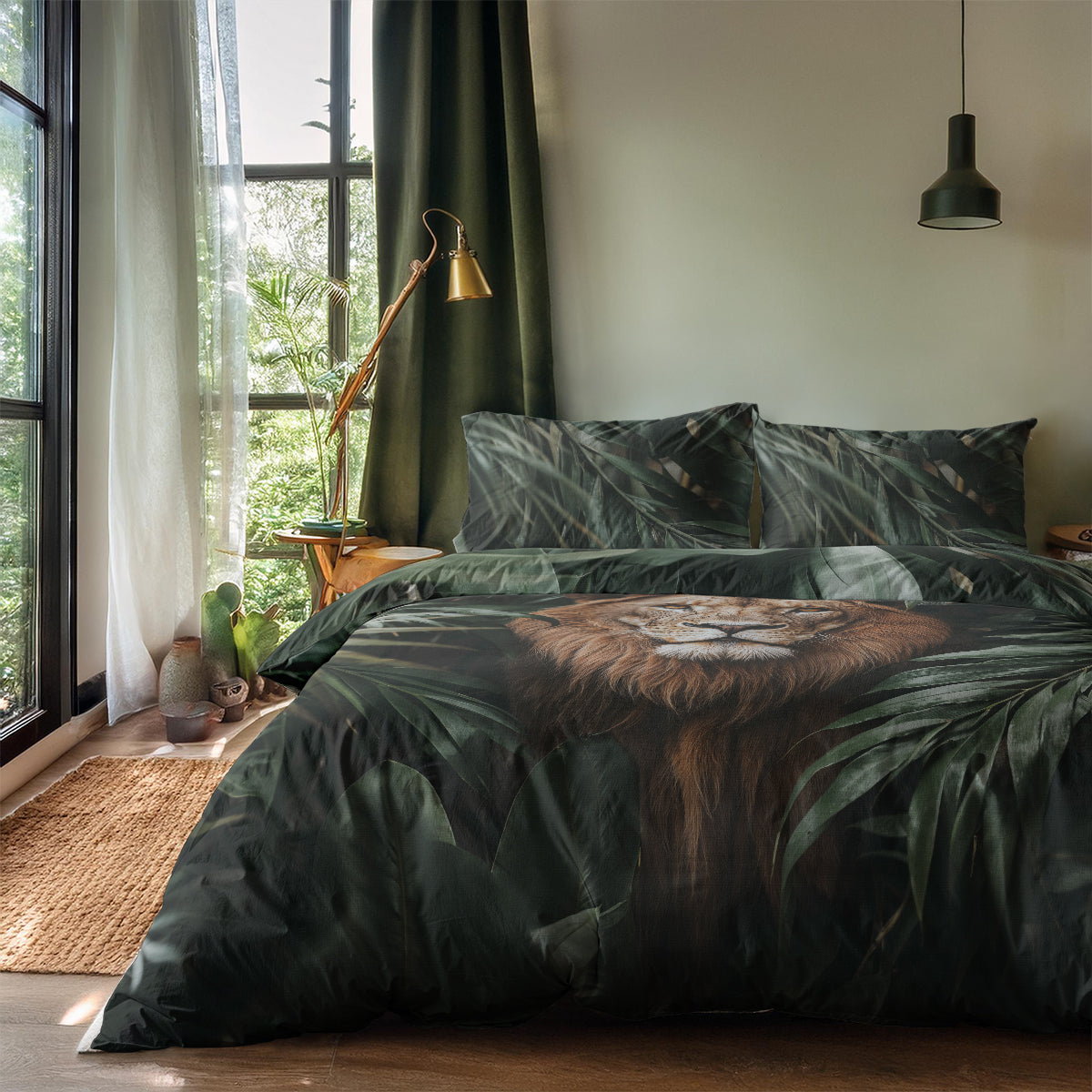 Dekbedovertrek Jungle Majesty Lion