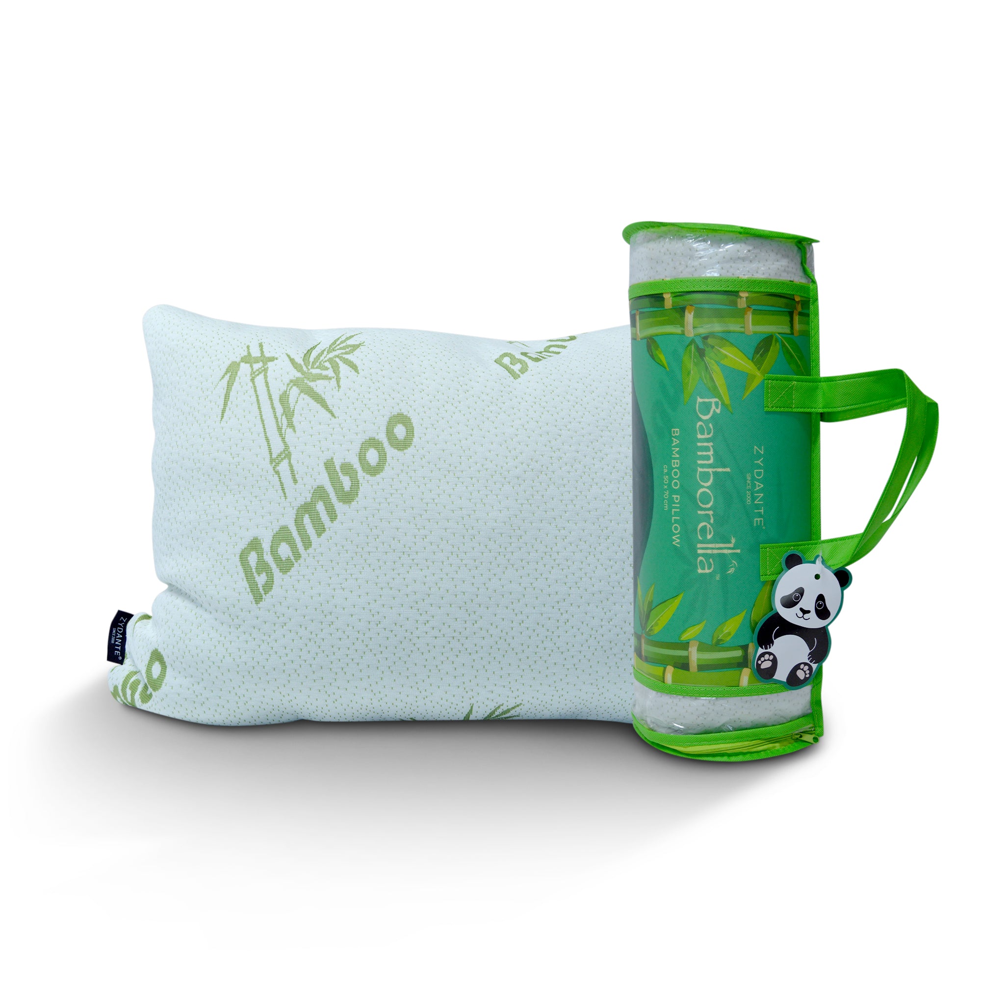 Bamboo Kussen Bamborella - Groen/Wit