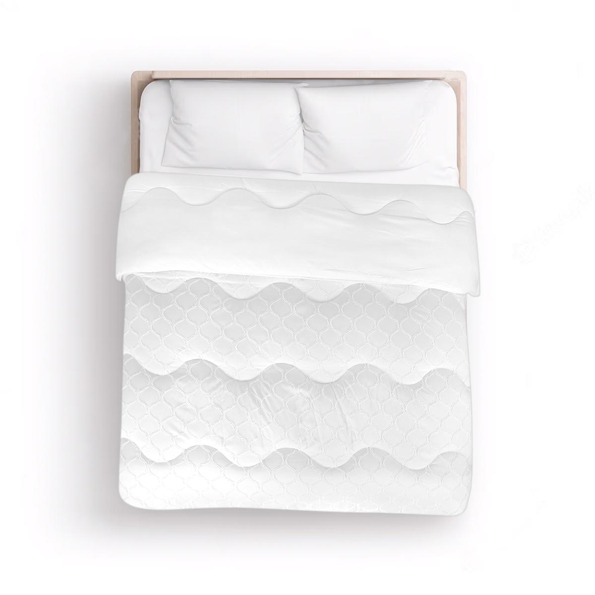 Getuft dekbed Curve wit