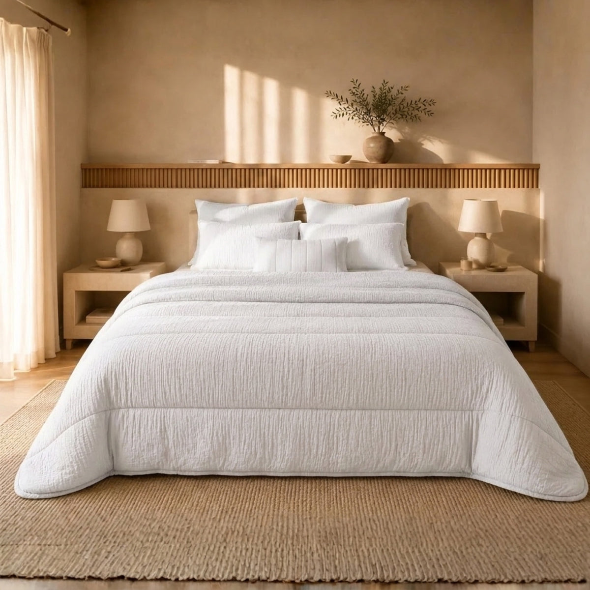 Eazzzy Dekbed Mousseline White