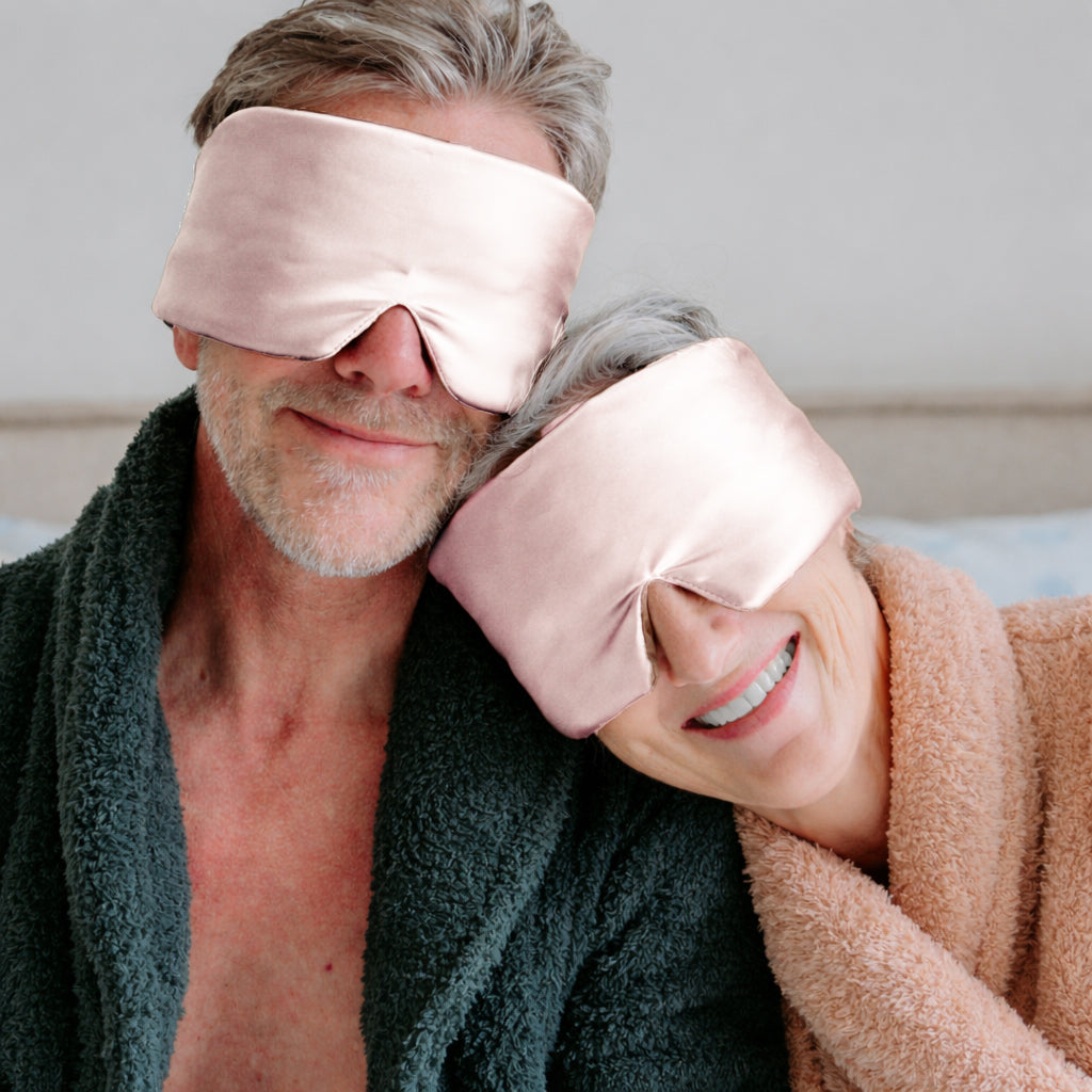 Silky slaapmasker roze