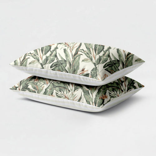 Eazzzy Print Kussenslopen Floral Green
