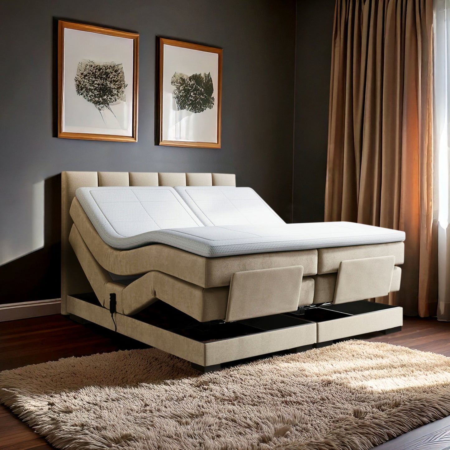 Elektrisches Boxspringbett Milano
