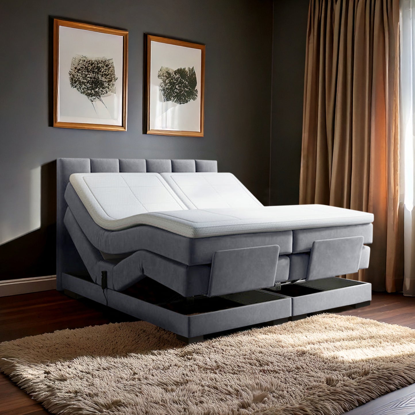 Elektrisches Boxspringbett Milano