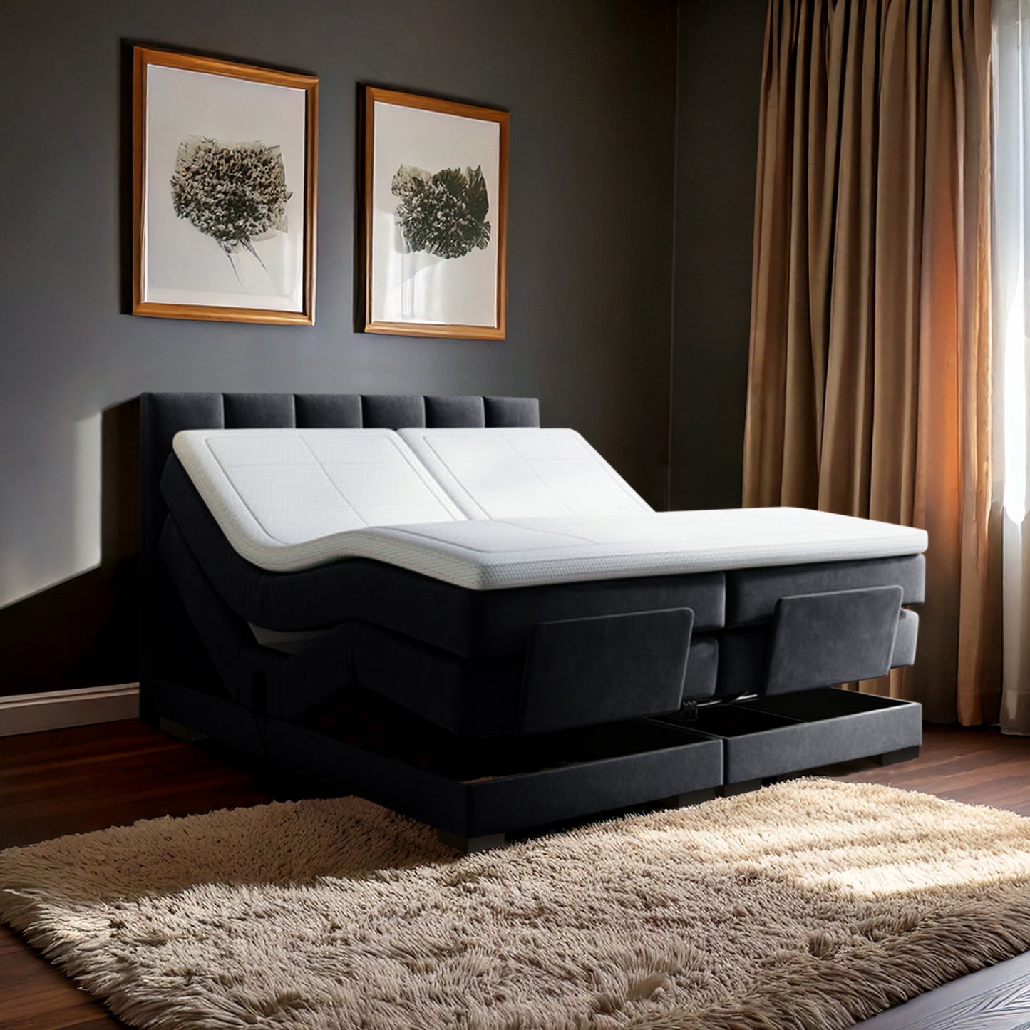 Elektrisches Boxspringbett Milano