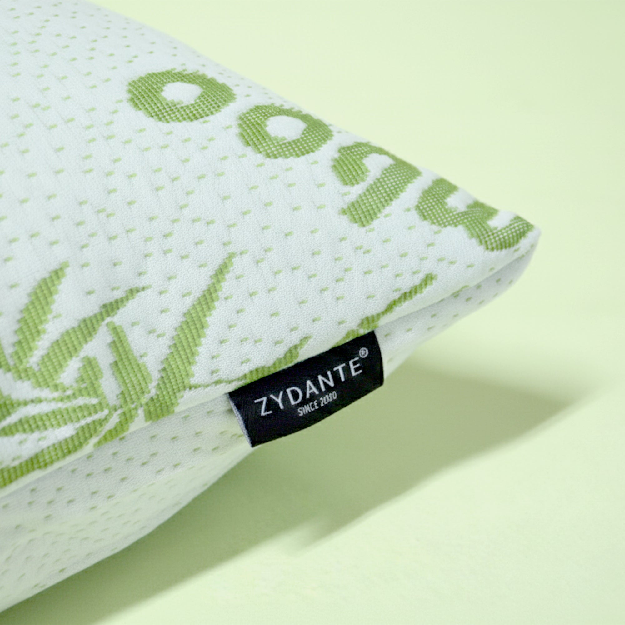 Bamboo Kussen Bamborella - Groen/Wit