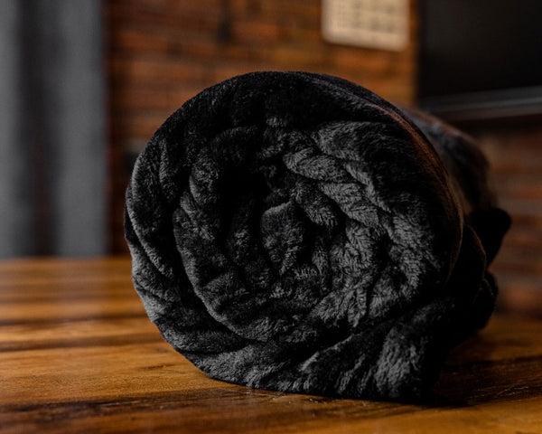 Coral Fleece Decke Van der Valk - Schwarz