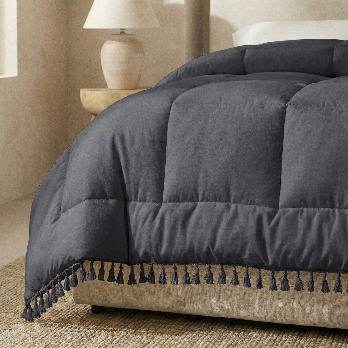 Ibiza Lace Trim Quilts & Pillow Covers