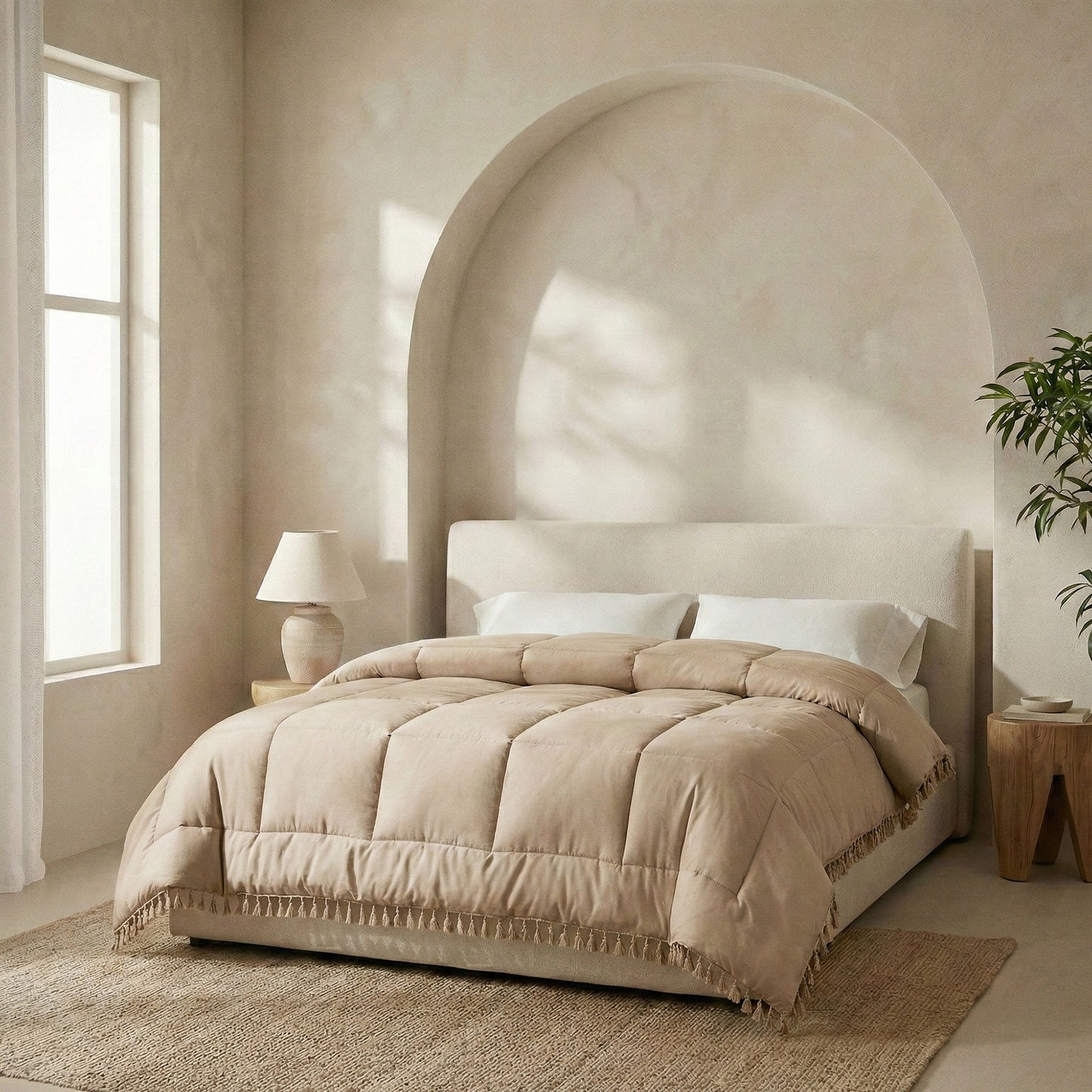 Ibiza Lace Trim Quilts & Pillow Covers