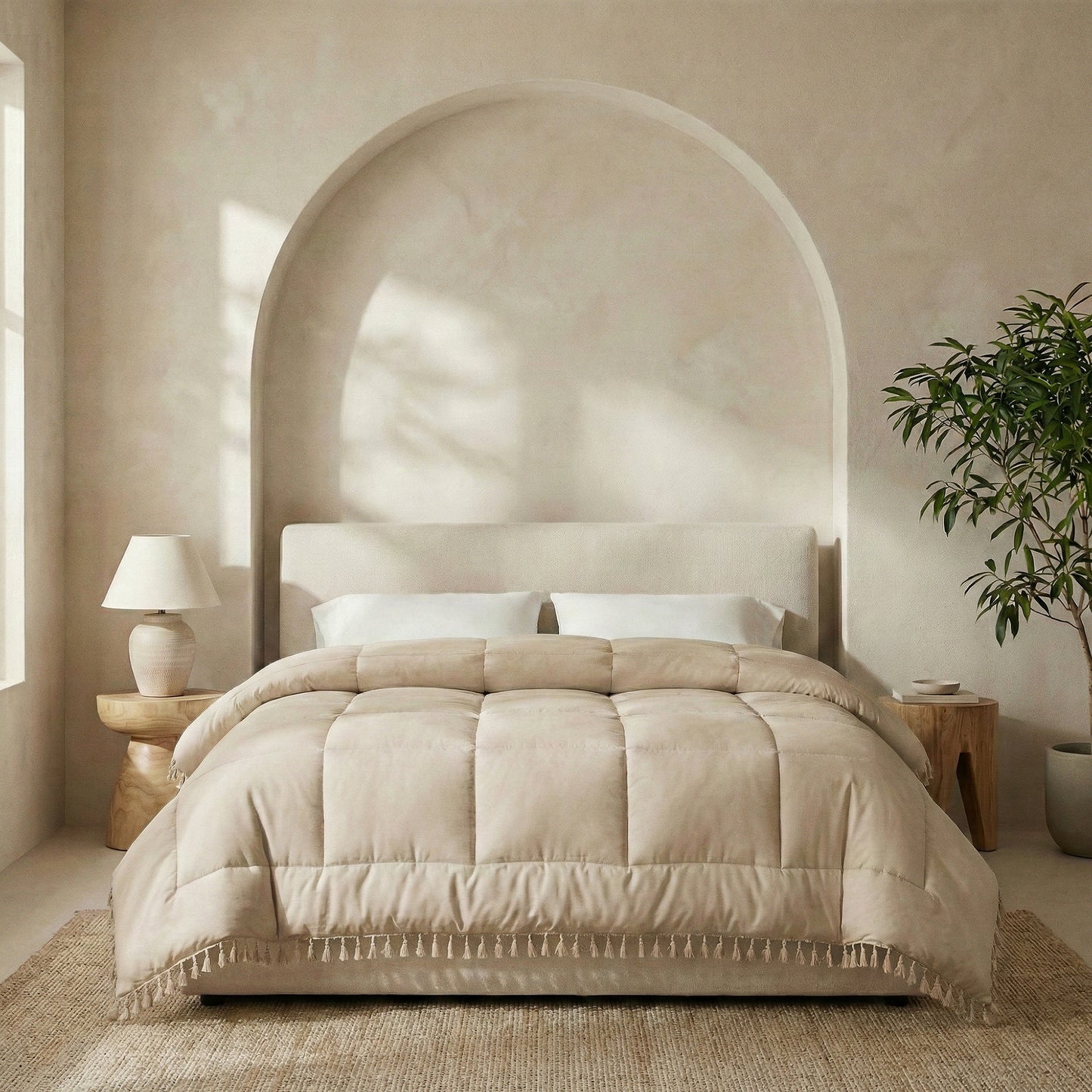 Ibiza Lace Trim Quilts & Pillow Covers