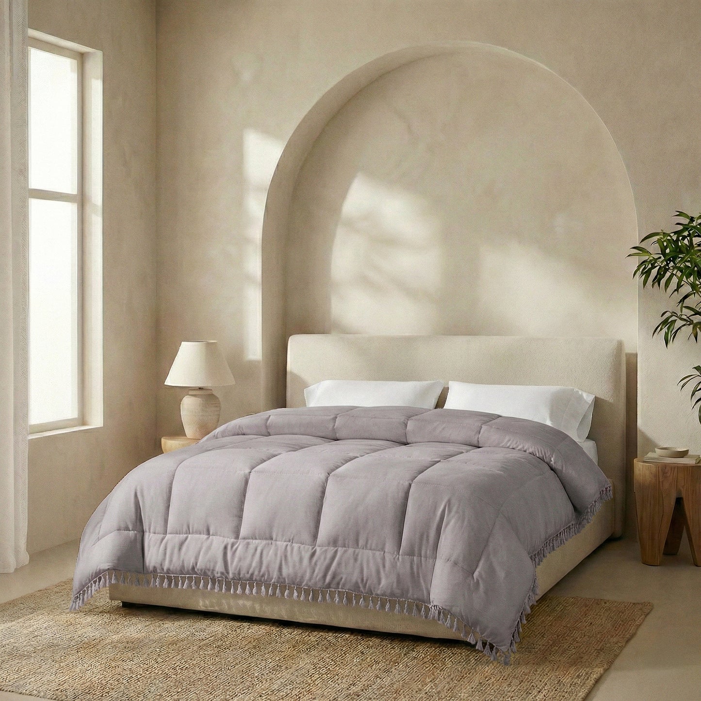 Ibiza Lace Trim Quilts & Pillow Covers