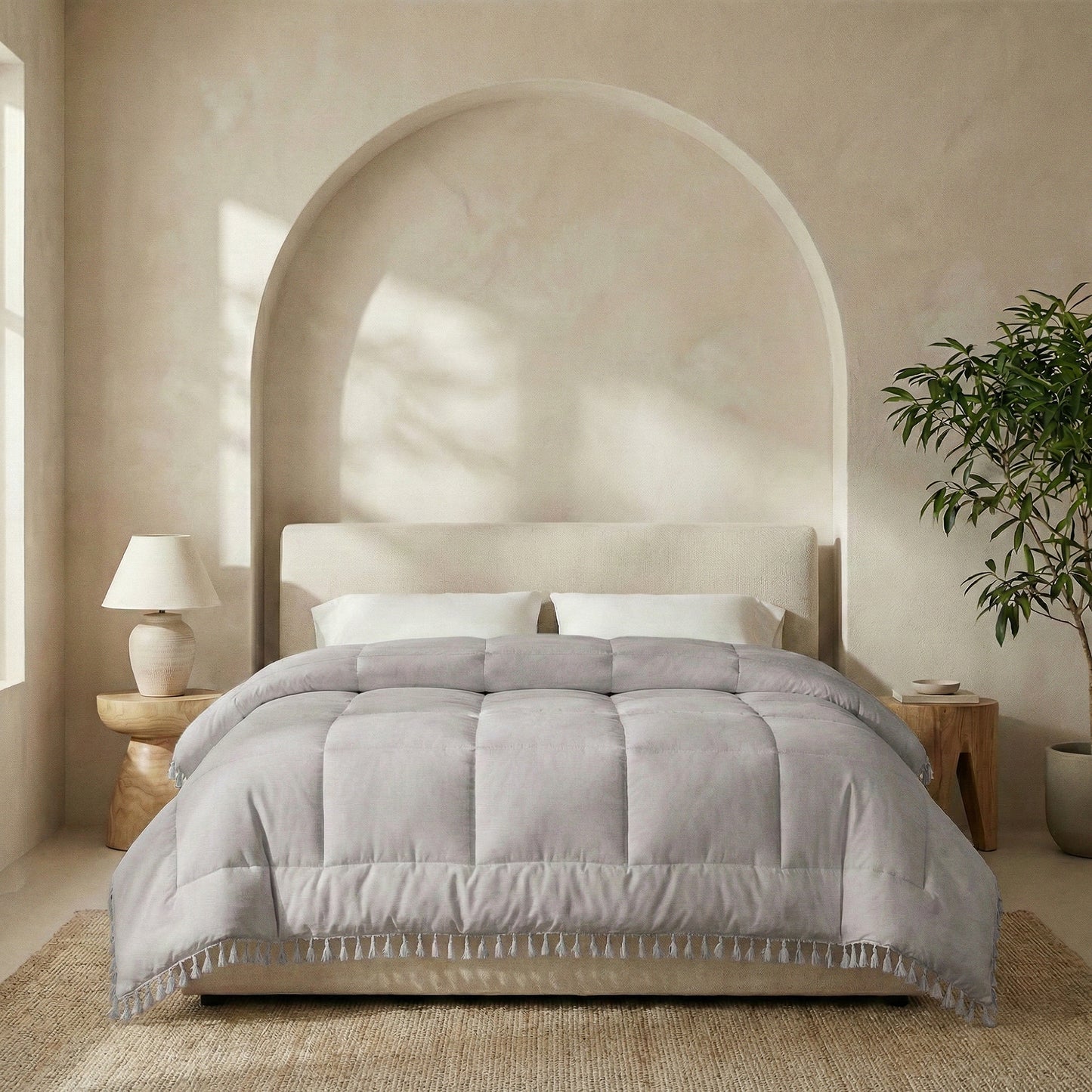 Ibiza Lace Trim Quilts & Pillow Covers