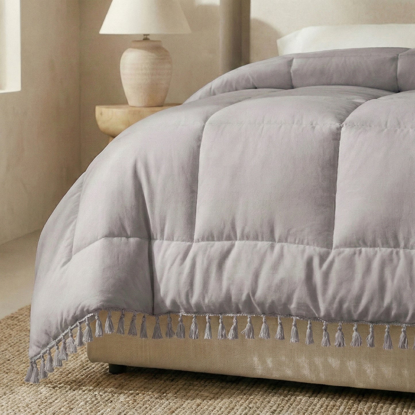 Ibiza Lace Trim Quilts & Pillow Covers