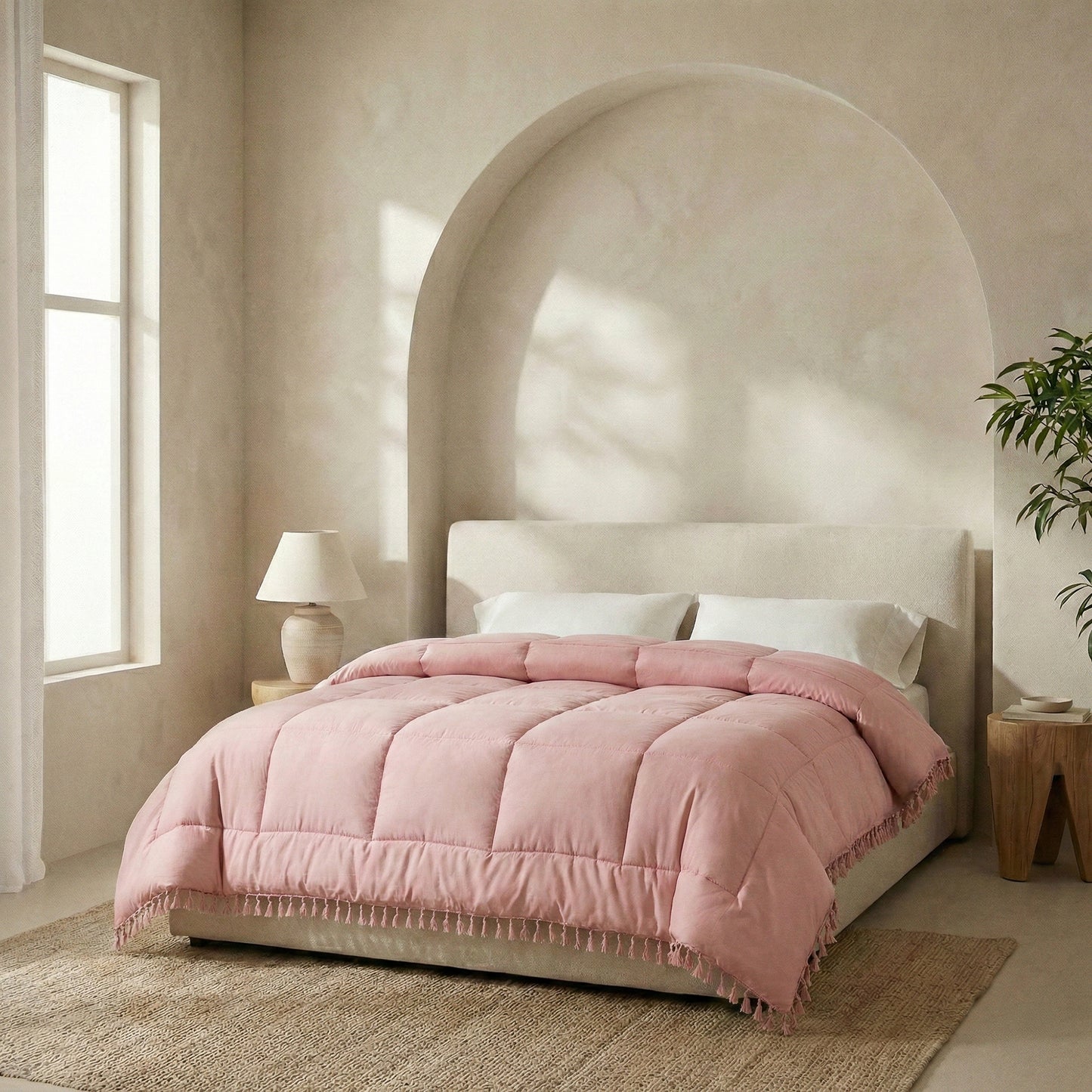 Ibiza Lace Trim Quilts & Pillow Covers