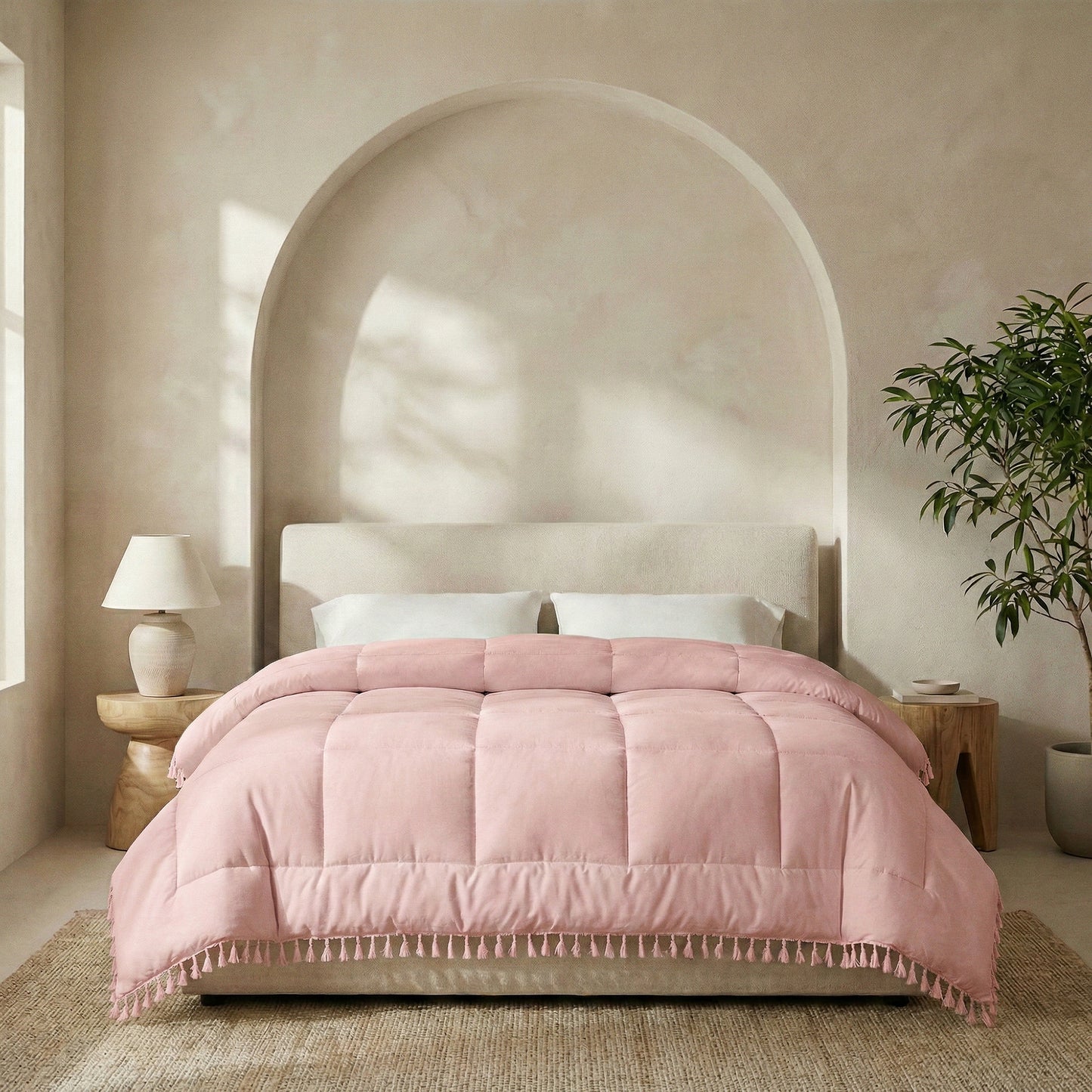 Ibiza Lace Trim Quilts & Pillow Covers