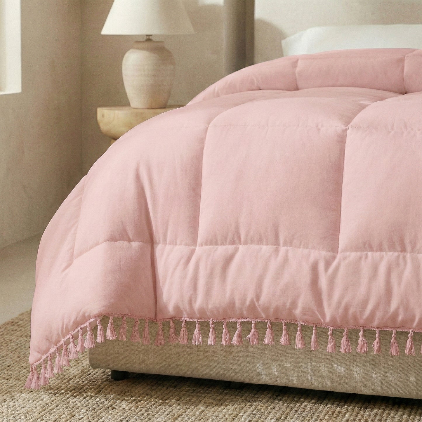 Ibiza Lace Trim Quilts & Pillow Covers