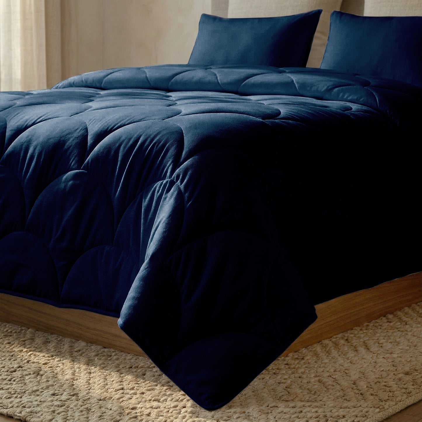 Cotton Percale Quilt with Pillow covers