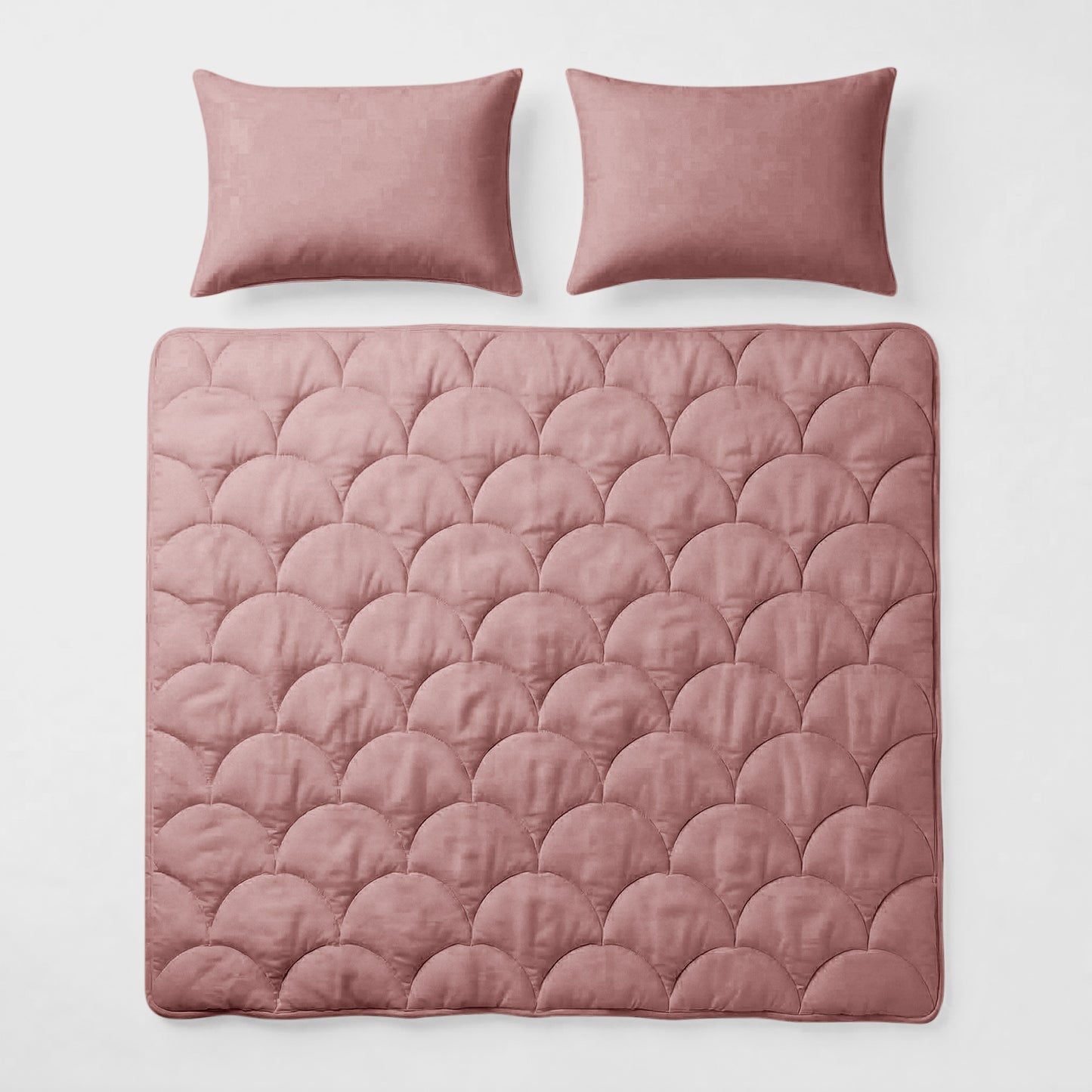 Cotton Percale Quilt with Pillow covers