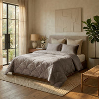 Cotton Percale Quilt with Pillow covers