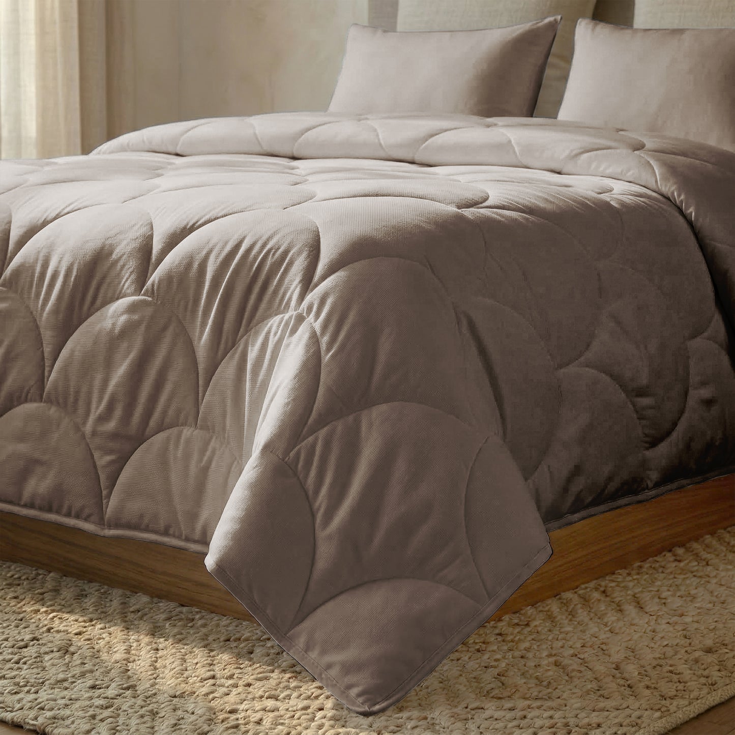 Cotton Percale Quilt with Pillow covers