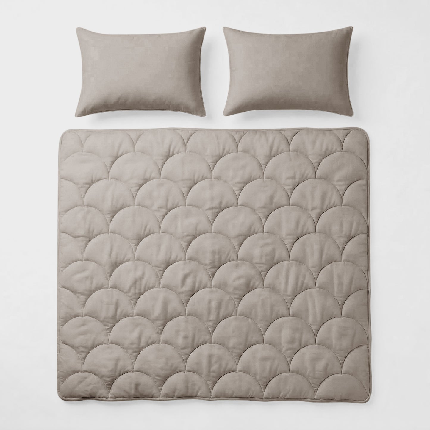 Cotton Percale Quilt with Pillow covers
