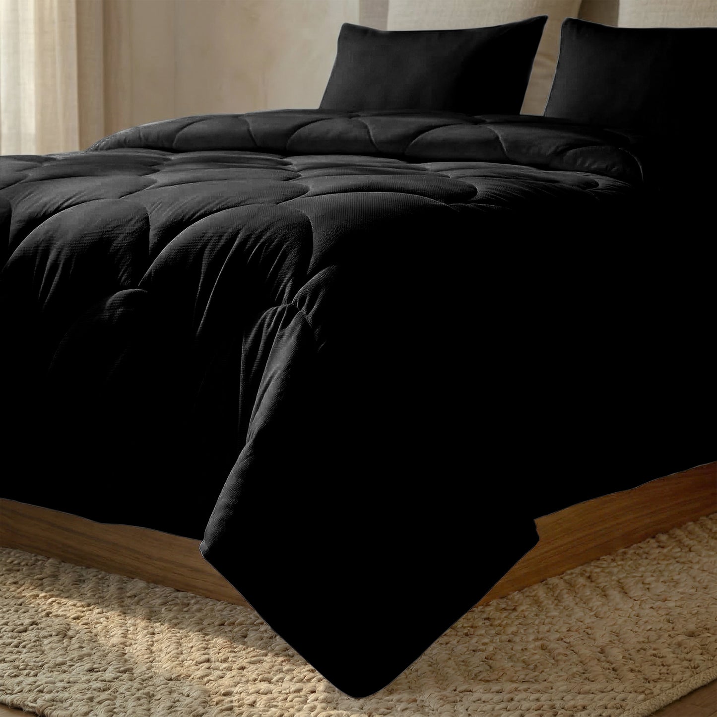 Cotton Percale Quilt with Pillow covers