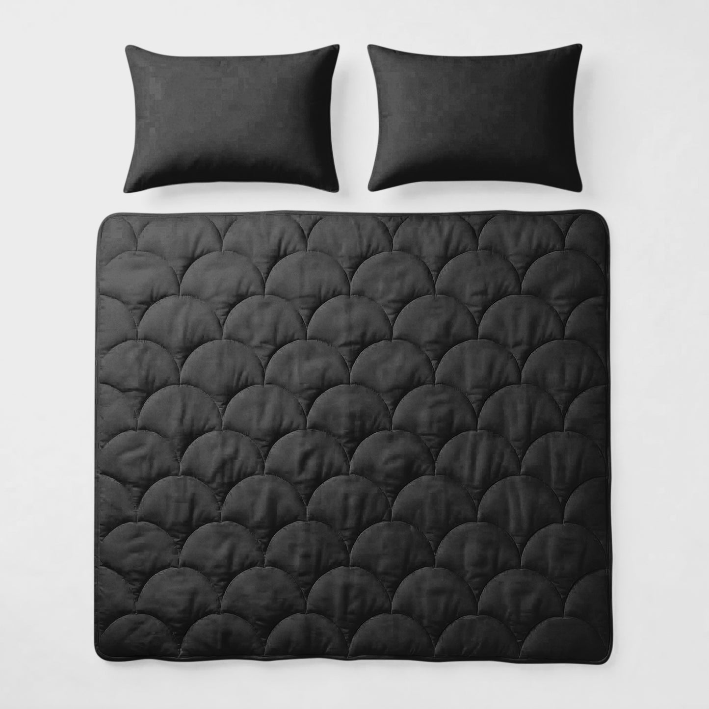 Cotton Percale Quilt with Pillow covers